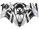 2007-2008 Kawasaki ZX6R Motorcycle Fairing - White Black