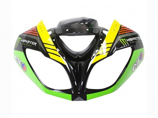 2009-2012 Kawasaki ZX6R Motorcycle Fairings - Green Glossy Black Yellow White Red Elf Monster