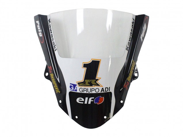 2009-2012 Kawasaki ZX6R Motorcycle Fairings - Green Glossy Black Yellow White Red Elf Monster