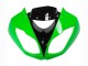 2009-2012 Kawasaki ZX6R Motorcycle Fairings - Green Glossy Black