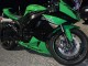 2009-2012 Kawasaki ZX6R Motorcycle Fairings - Green Glossy Black