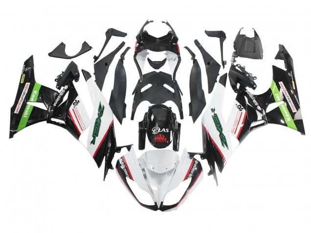 2009-2012 Kawasaki ZX6R Motorcycle Fairings - White Red Black Green