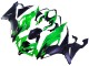 2019-2022 Kawasaki ZX6R Motorcycle Fairings - Green Matte Black