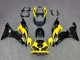 2019-2022 Kawasaki ZX6R Motorcycle Fairings - Yellow Matte Black