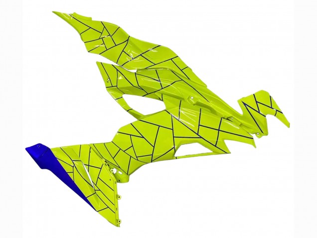 2019-2022 Kawasaki ZX6R Motorcycle Fairings - Blue Yellow