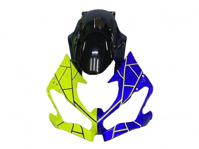 2019-2022 Kawasaki ZX6R Motorcycle Fairings - Blue Yellow
