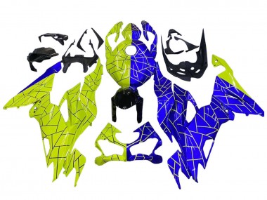 Cheap 2019-2022 Kawasaki ZX6R Motorcycle Fairings - Blue Yellow