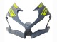 2019-2022 Kawasaki ZX6R Motorcycle Fairings - Nardo Grey Yellow