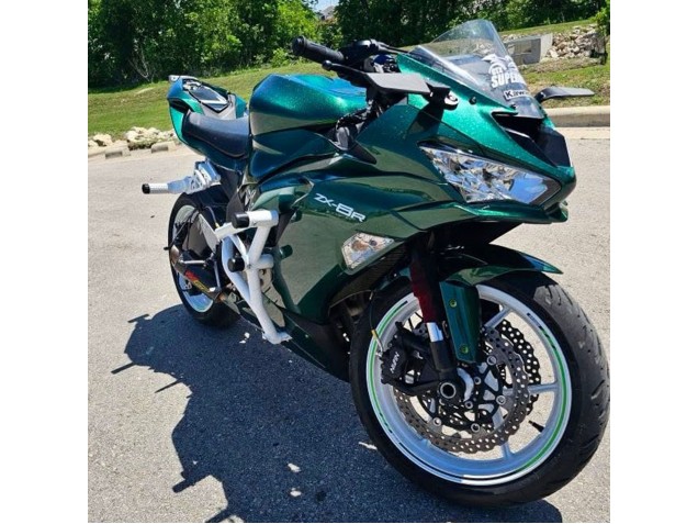 2019-2022 Kawasaki ZX6R Motorcycle Fairings - Dark Green