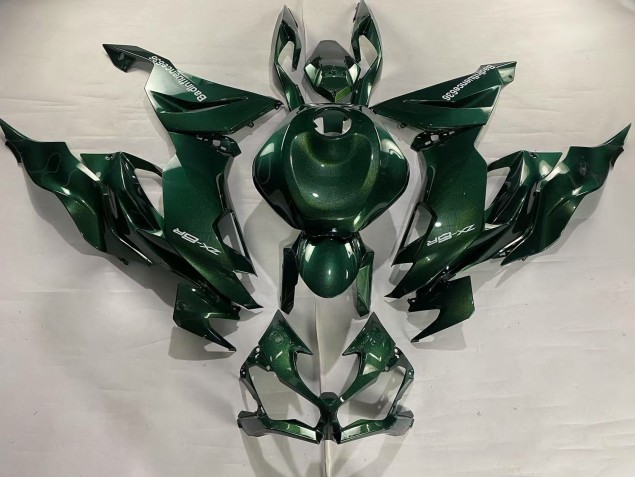 2019-2022 Kawasaki ZX6R Motorcycle Fairings - Dark Green