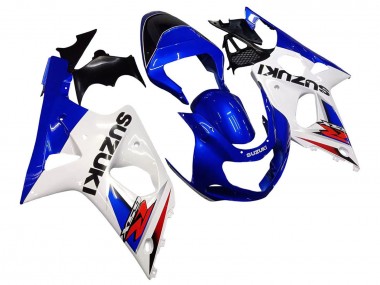 Cheap 2000-2002 Suzuki GSXR1000 Motorcycle Fairings - White Blue Red