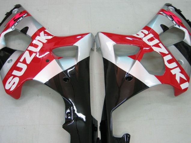 2000-2002 Suzuki GSXR1000 Motorcycle Fairings - Red Silver White Black
