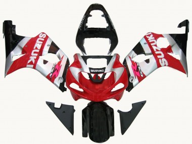 Cheap 2000-2002 Suzuki GSXR1000 Motorcycle Fairings - Red Silver White Black