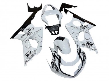 Cheap 2000-2002 Suzuki GSXR1000 Motorcycle Fairings - White Black Motul Corona