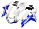 2000-2002 Suzuki GSXR1000 Motorcycle Fairings - White Blue Jordan 59