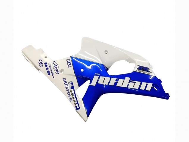 2000-2002 Suzuki GSXR1000 Motorcycle Fairings - White Blue Jordan 59