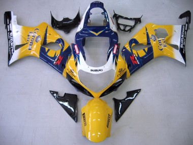 Cheap 2000-2002 Suzuki GSXR1000 Motorcycle Fairings - Yellow Dark Blue White Motul Corona