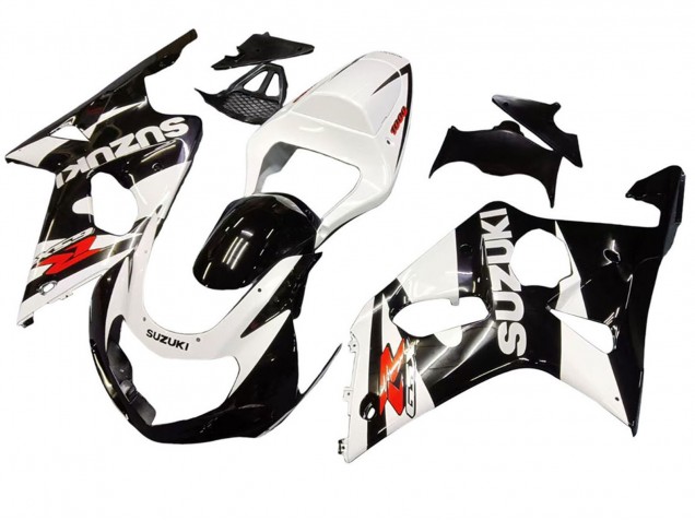 2000-2002 Suzuki GSXR1000 Motorcycle Fairings - White Glossy Black Red