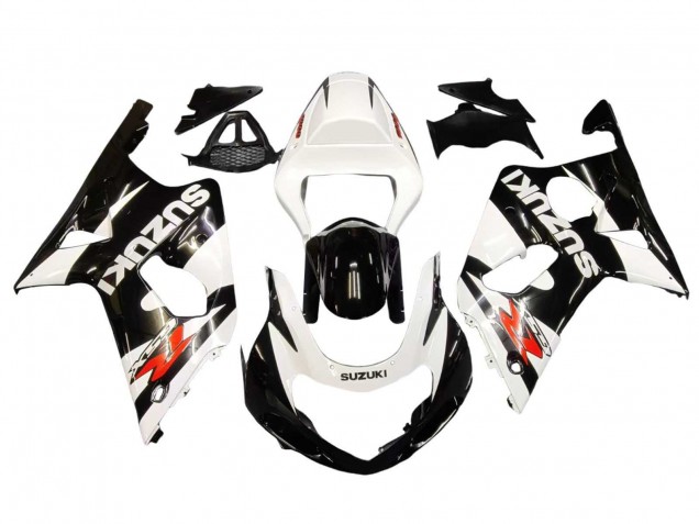 2000-2002 Suzuki GSXR1000 Motorcycle Fairings - White Glossy Black Red