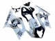 2003-2004 Suzuki GSXR 1000 Motorcycle Fairings - White Black Gold Motul Lucky Strike