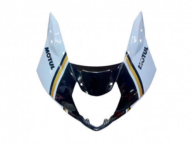 2003-2004 Suzuki GSXR 1000 Motorcycle Fairings - White Black Gold Motul Lucky Strike