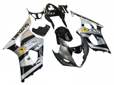 Cheap 2003-2004 Suzuki GSXR 1000 Motorcycle Fairings - Glossy Black Silver Grey Yellow
