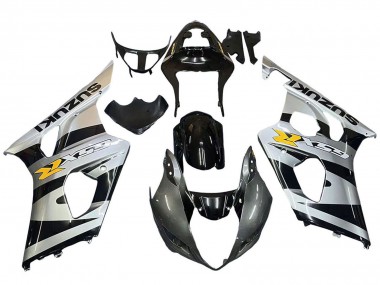 Cheap 2003-2004 Suzuki GSXR 1000 Motorcycle Fairings - Glossy Black Silver Grey Yellow