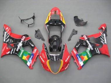 Cheap 2003-2004 Suzuki GSXR 1000 Motorcycle Fairings - Red Yellow Blue Green Black JOMO