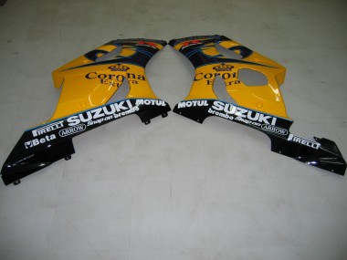 Cheap 2003-2004 Suzuki GSXR 1000 Motorcycle Fairings - Yellow White Blue Black Corona