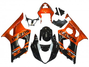 Cheap 2003-2004 Suzuki GSXR 1000 Motorcycle Fairing - Burnt Orange Glossy Black