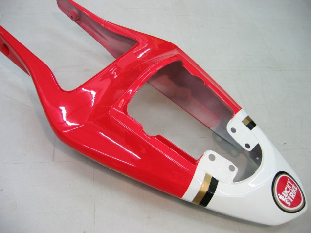 2003-2004 Suzuki GSXR 1000 Motorcycle Fairings - White Red Motul Lucky Strike