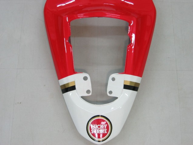 2003-2004 Suzuki GSXR 1000 Motorcycle Fairings - White Red Motul Lucky Strike