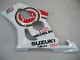 2003-2004 Suzuki GSXR 1000 Motorcycle Fairings - White Red Motul Lucky Strike