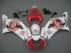 2003-2004 Suzuki GSXR 1000 Motorcycle Fairings - White Red Motul Lucky Strike