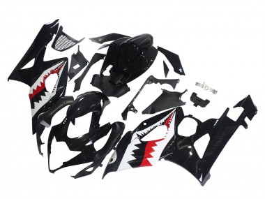 Cheap 2005-2006 Suzuki GSXR 1000 Motorcycle Fairings - Glossy Black Red White Shark