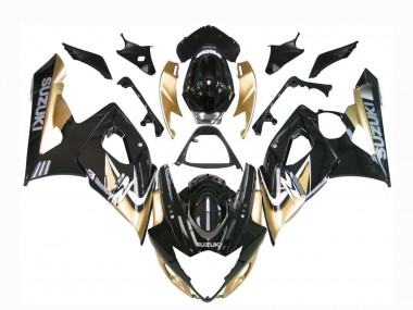 Cheap 2005-2006 Suzuki GSXR 1000 Motorcycle Fairings - Black Gold