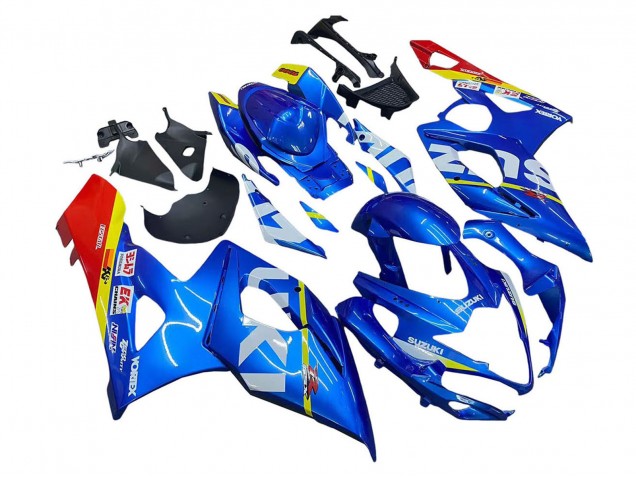 2005-2006 Suzuki GSXR 1000 Motorcycle Fairings - Blue Yellow Red White