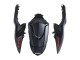 2007-2008 Suzuki GSXR 1000 Motorcycle Fairings - Matte Black Red Decal