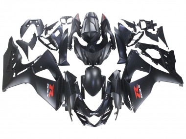 Cheap 2007-2008 Suzuki GSXR 1000 Motorcycle Fairings - Matte Black Red Decal