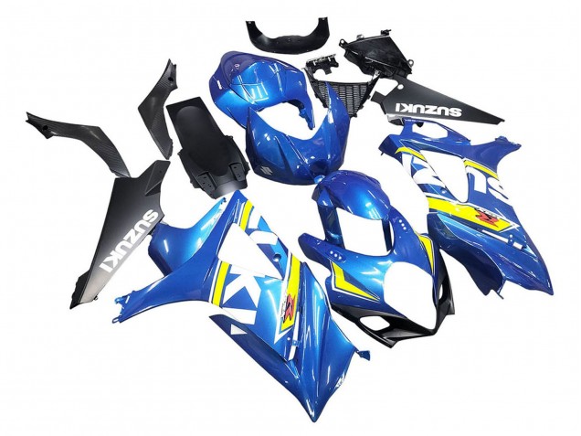 2007-2008 Suzuki GSXR 1000 Motorcycle Fairings - Blue Yellow Black