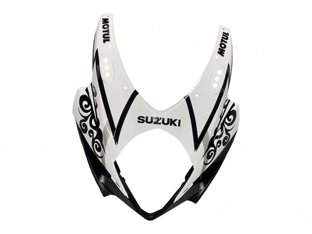 2007-2008 Suzuki GSXR 1000 Motorcycle Fairings - White Black Alstare Corona Motul