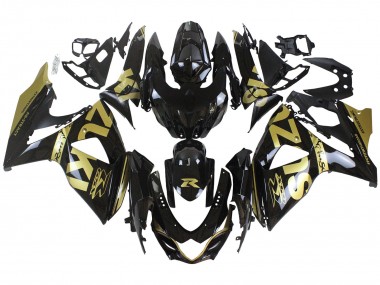 Cheap 2009-2016 Suzuki GSXR 1000 Motorcycle Fairings - Glossy Black Gold