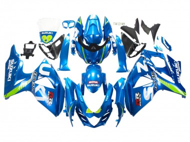 Cheap 2009-2016 Suzuki GSXR 1000 Motorcycle Fairings - Light Blue Green Motul 29 Ecstar