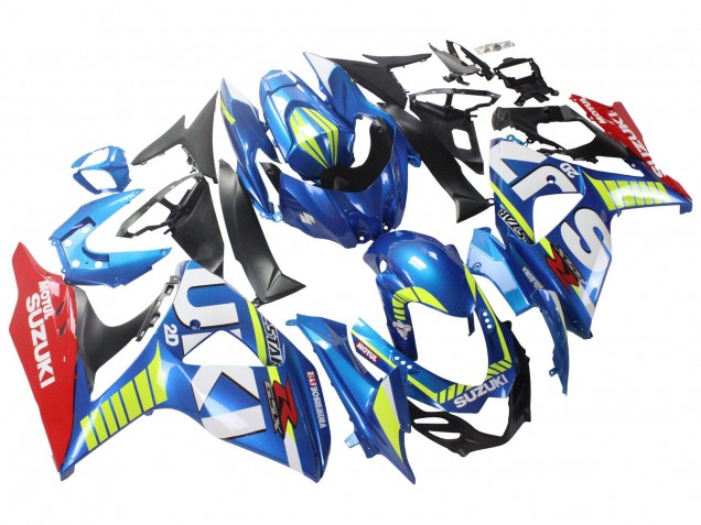 2009-2016 Suzuki GSXR 1000 Motorcycle Fairings - Light Blue Green Red Motul