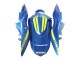 2009-2016 Suzuki GSXR 1000 Motorcycle Fairings - Light Blue Green Red Motul