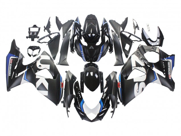 2009-2016 Suzuki GSXR 1000 Motorcycle Fairings - Matte Black White Blue