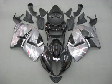 Cheap 1996-2007 Suzuki GSXR 1300 Hayabusa Motorcycle Fairings - Grey Black Hayabusa