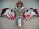 1996-2007 Suzuki GSXR 1300 Hayabusa Motorcycle Fairings - Silver Red Hayabusa