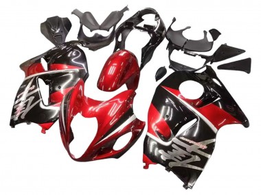 Cheap 1996-2007 Suzuki GSXR 1300 Hayabusa Motorcycle Fairings - Red Glossy Black Hayabusa