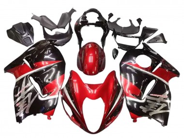 Cheap 1996-2007 Suzuki GSXR 1300 Hayabusa Motorcycle Fairings - Red Glossy Black Hayabusa